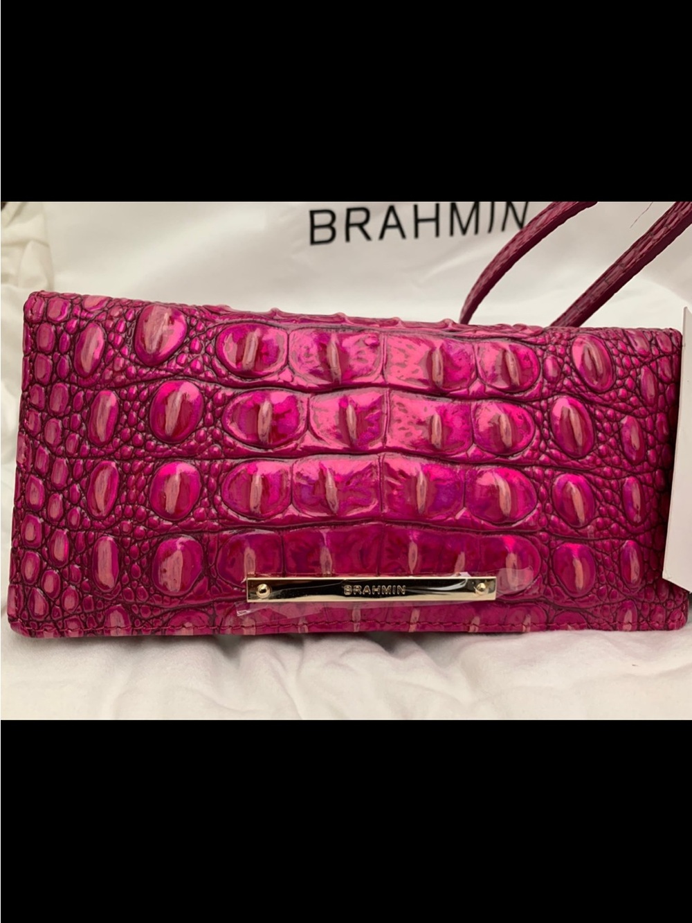 NWT Brahmin Potion (Hot Pink) Lorelei and Matching Potion Ady Wallet - Picture 7 of 14